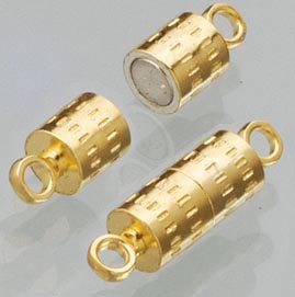 Magnetzylinder 8mm goldfarbig